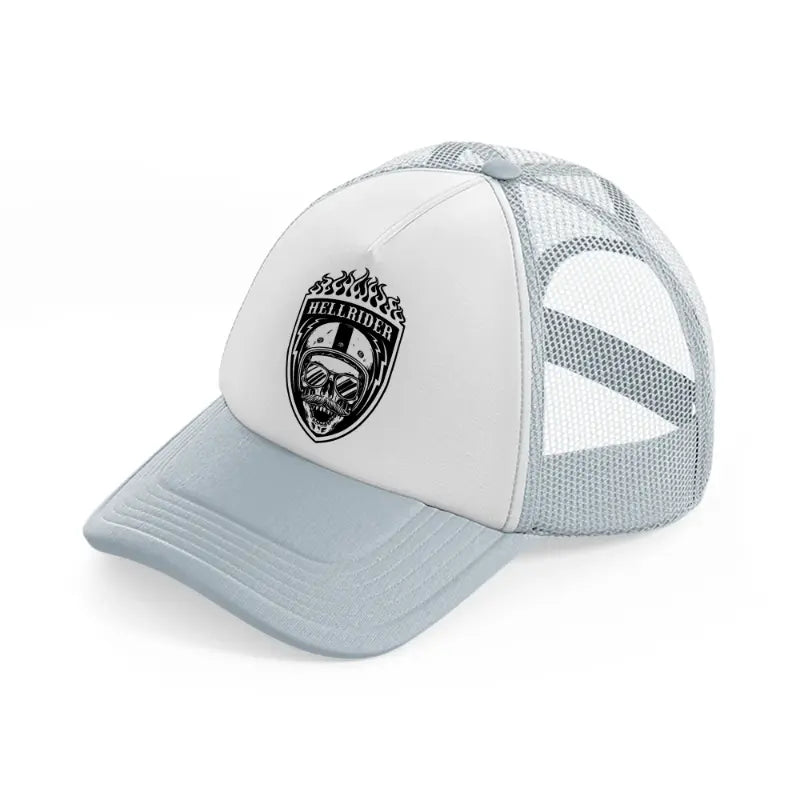 hell rider-grey-trucker-hat