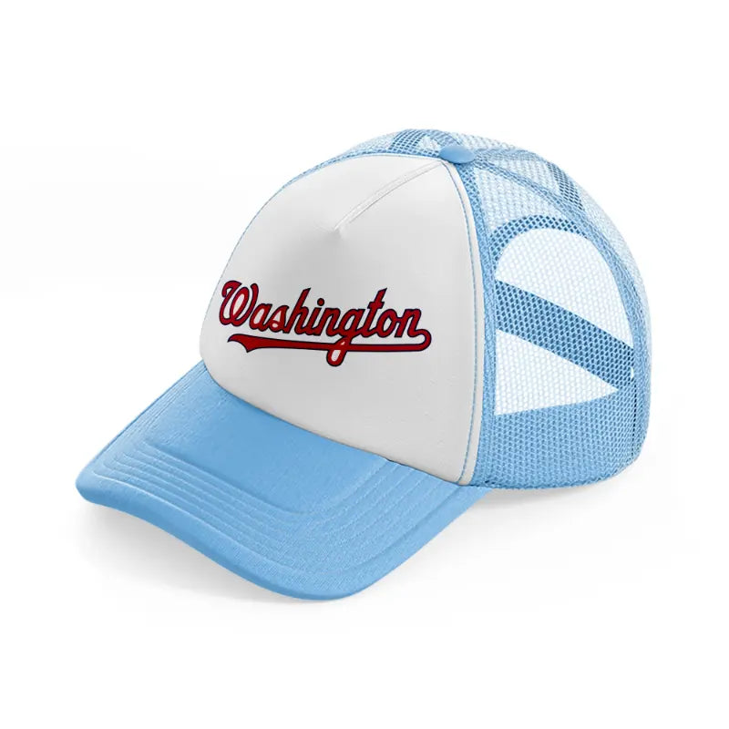 washington logo-sky-blue-trucker-hat