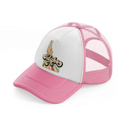 idaho pink and white trucker hat