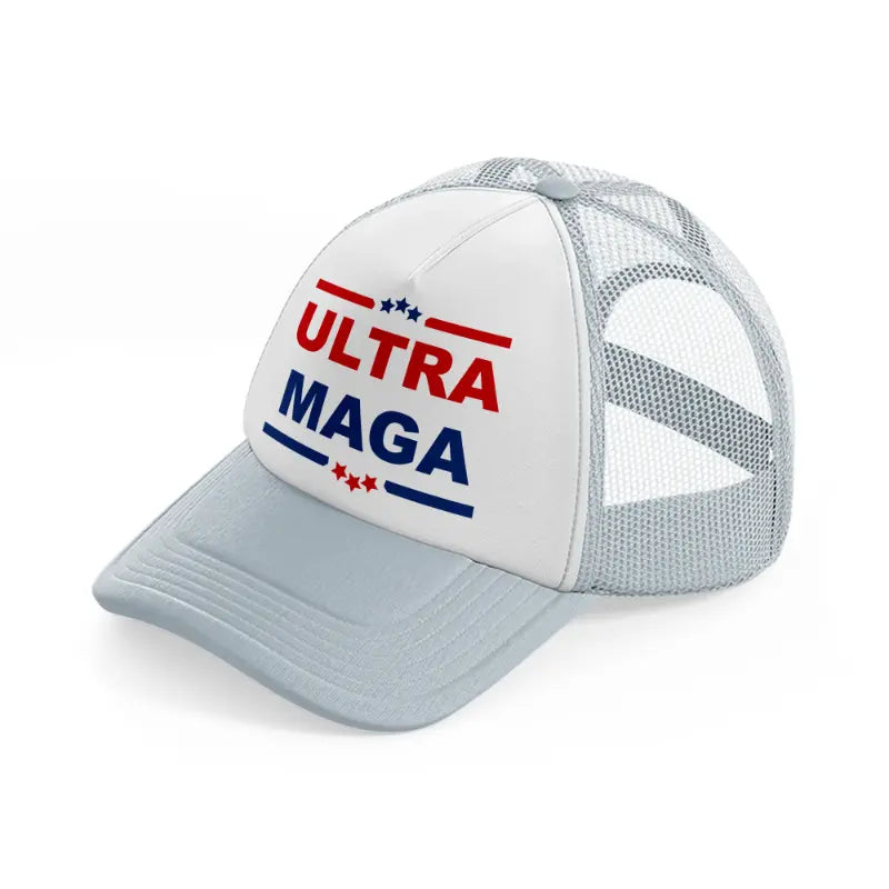 Ultra Maga Dual Tone grey Trucker Hat