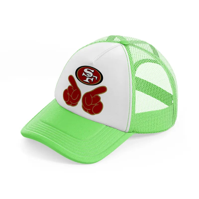 49ers supporter-lime-green-trucker-hat