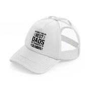 only the best dada get promoted to grandpa-white-trucker-hat