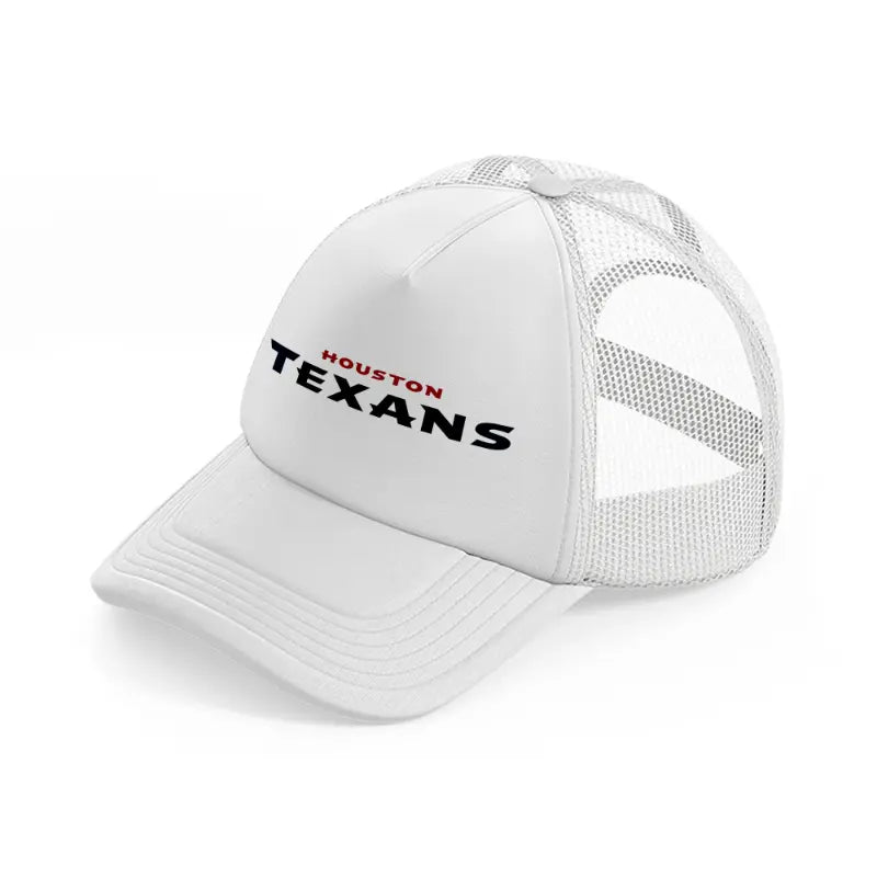 houston texans text-white-trucker-hat
