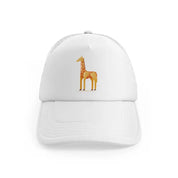 006 giraffe white trucker hat