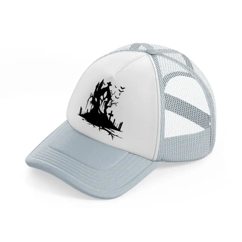 gothic artowrk-grey-trucker-hat