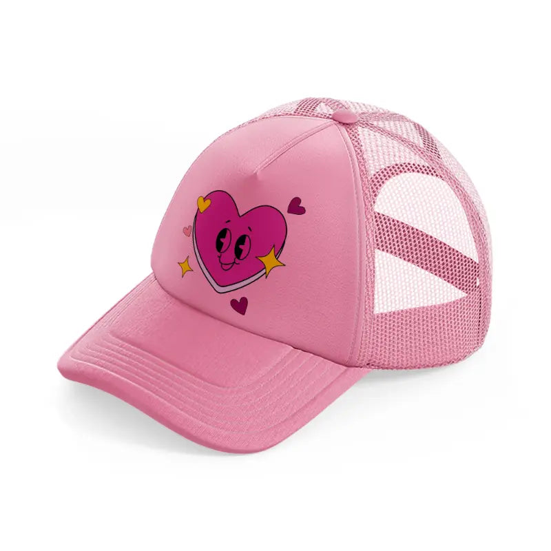 purple heart-pink-trucker-hat