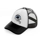 carolina panthers helmet-black-and-white-trucker-hat