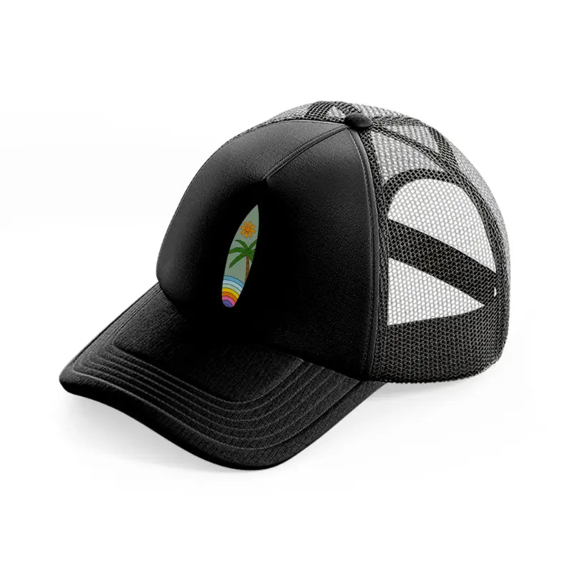 retro elements 64 black trucker hat