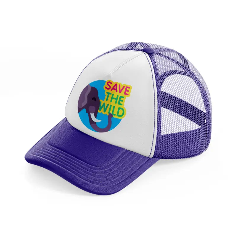 save-the-wild-purple-trucker-hat