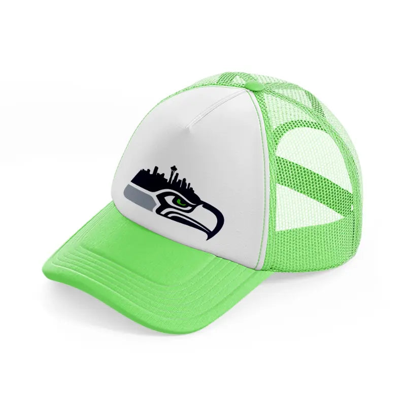 seattle seahawks shape-lime-green-trucker-hat