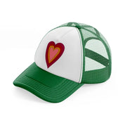 groovy shapes-32-green-and-white-trucker-hat