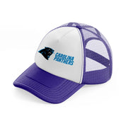 carolina panthers full logo-purple-trucker-hat