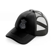 harley-davidson motorcycles police 1-black-trucker-hat