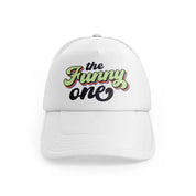 the funny one white trucker hat