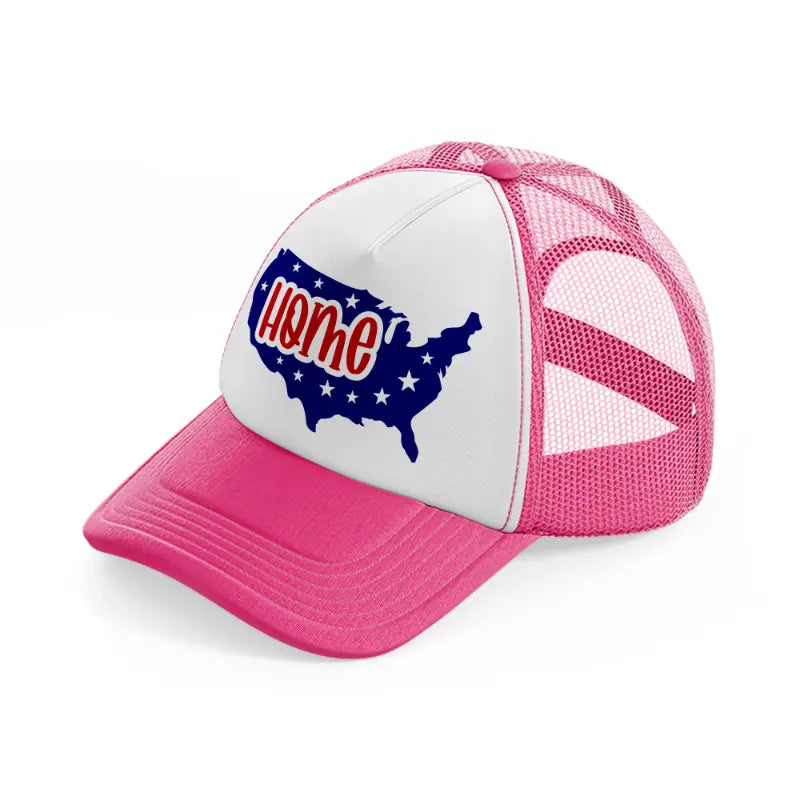home 2-01-neon-pink-trucker-hat