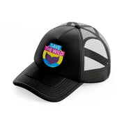 save the wild (1) black trucker hat