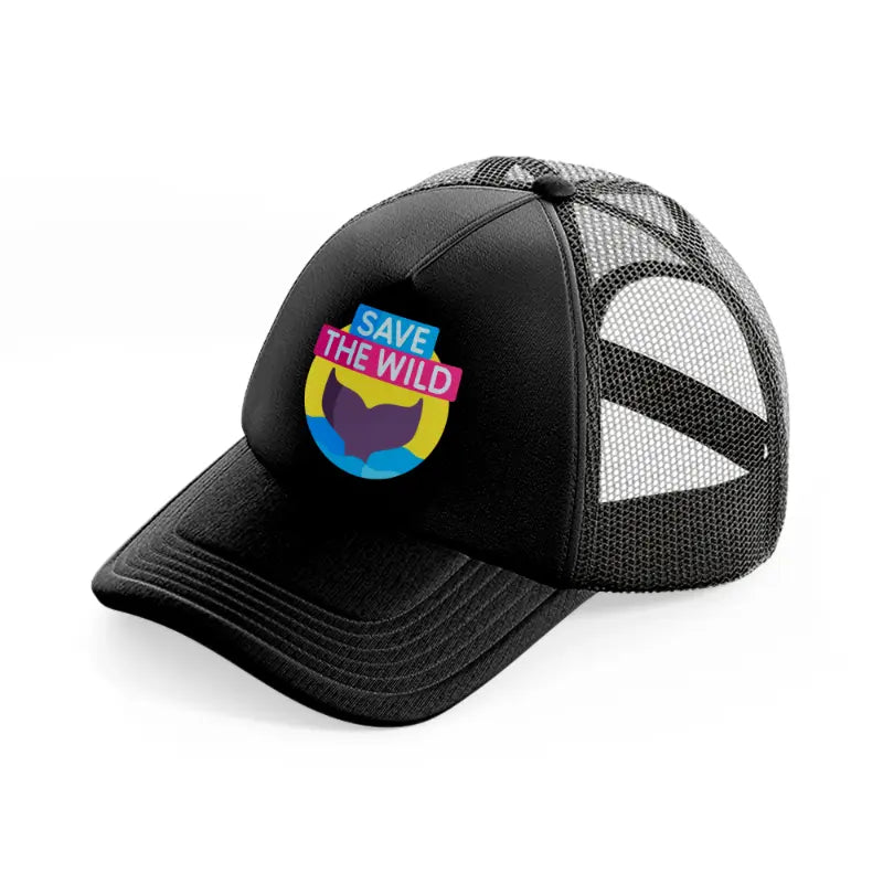 save-the-wild (1)-black-trucker-hat