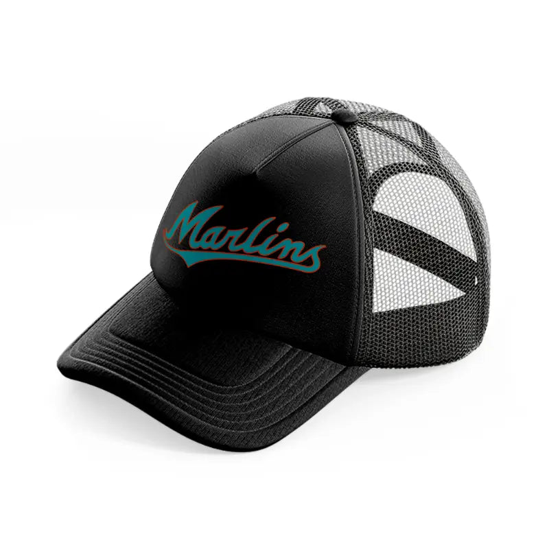 miami marlins-black-trucker-hat