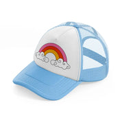 retro elements-70-sky-blue-trucker-hat