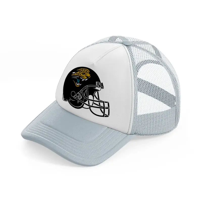 jacksonville jaguars helmet-grey-trucker-hat