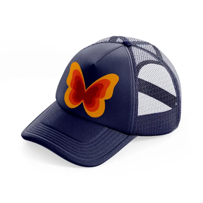 groovy 60s retro clipart transparent 35 navy blue trucker hat