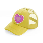 heart gold trucker hat