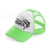 weekend hooker lime green trucker hat