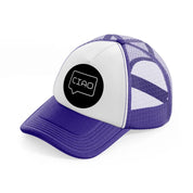 ciao chat bubble-purple-trucker-hat