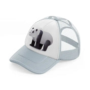 002-panda bear-grey-trucker-hat