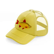 golden fish-gold-trucker-hat