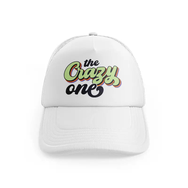 the crazy one white trucker hat