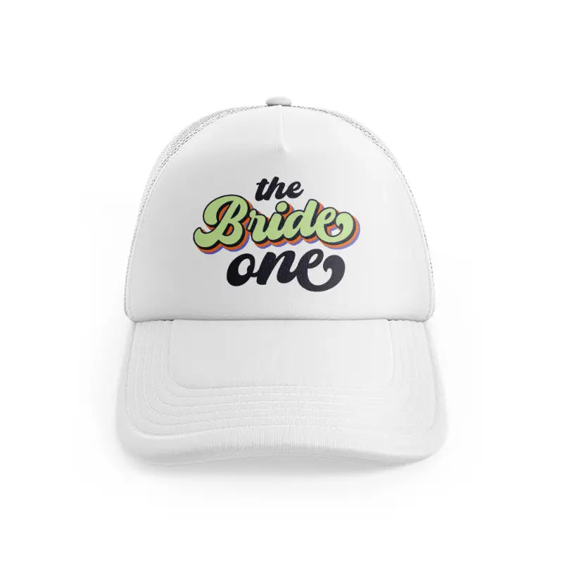 the bride one white trucker hat