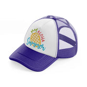 aloha summer-purple-trucker-hat