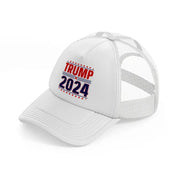 Trump 2024 Logo white Trucker Hat