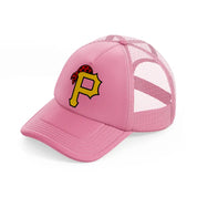 pittsburgh pirates supporter-pink-trucker-hat