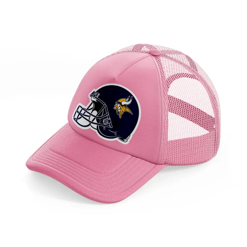minnesota vikings helmet-pink-trucker-hat