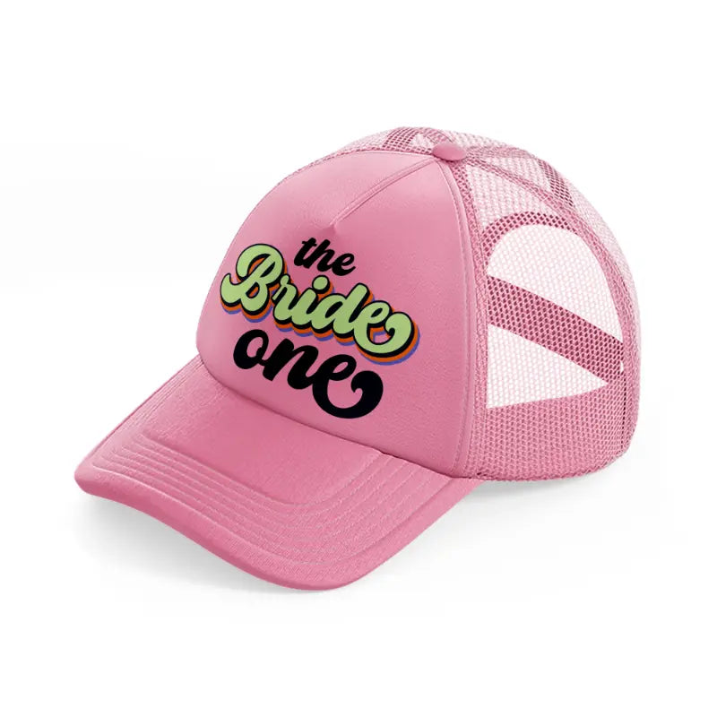 the bride one pink trucker hat