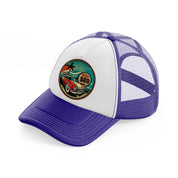 vintage a retro1 purple trucker hat