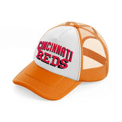cincinnati reds 3d-orange-trucker-hat