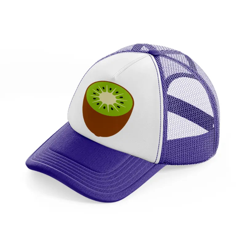 kiwi fruit-purple-trucker-hat