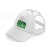 golf course flag-white-trucker-hat