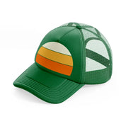 sun retro green trucker hat