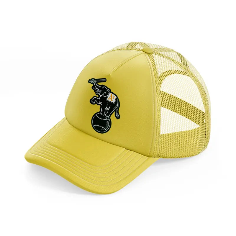 oakland athletics retro-gold-trucker-hat