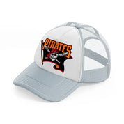 pittsburgh pirates flag-grey-trucker-hat