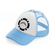 los angeles chargers supporter-sky-blue-trucker-hat