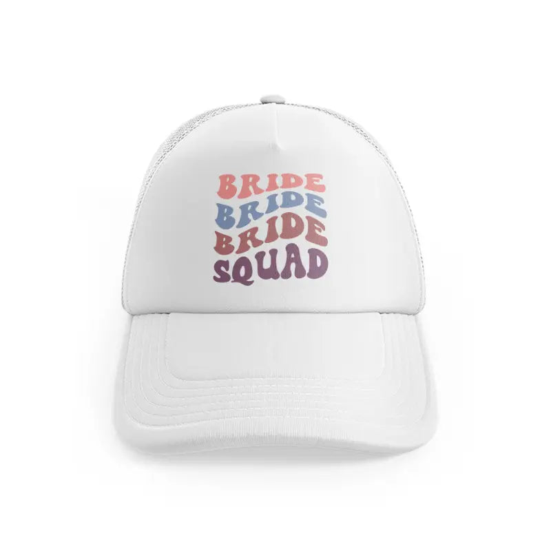 bride squad enhanced color-white-trucker-hat