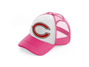 c from chicago bears-neon-pink-trucker-hat