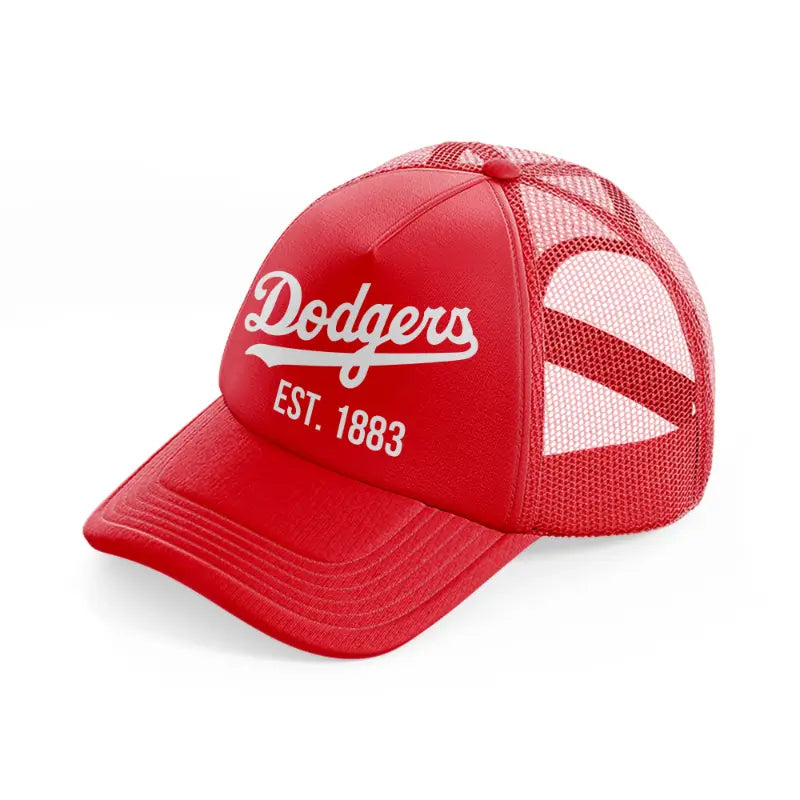 dodgers est 1883-red-trucker-hat