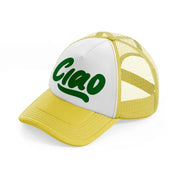ciao green-yellow-trucker-hat