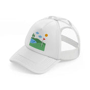 golf field river-white-trucker-hat